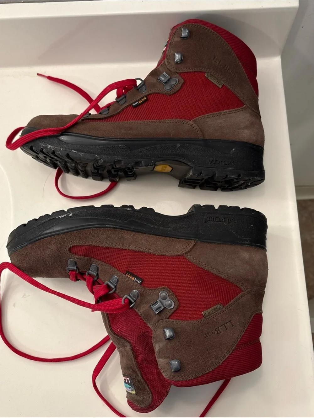 LL BEAN cresta 8000 men’s hiking boot goretex with vibram sole size 9